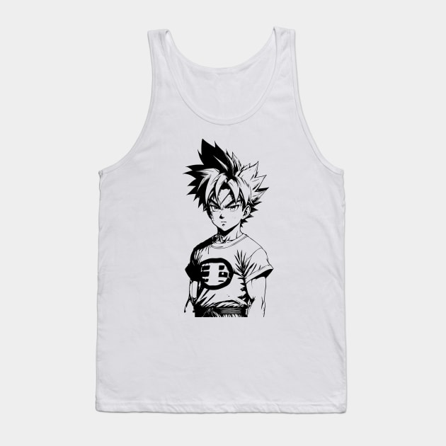 Fan Art Of Goku 05 Tank Top by SanTees